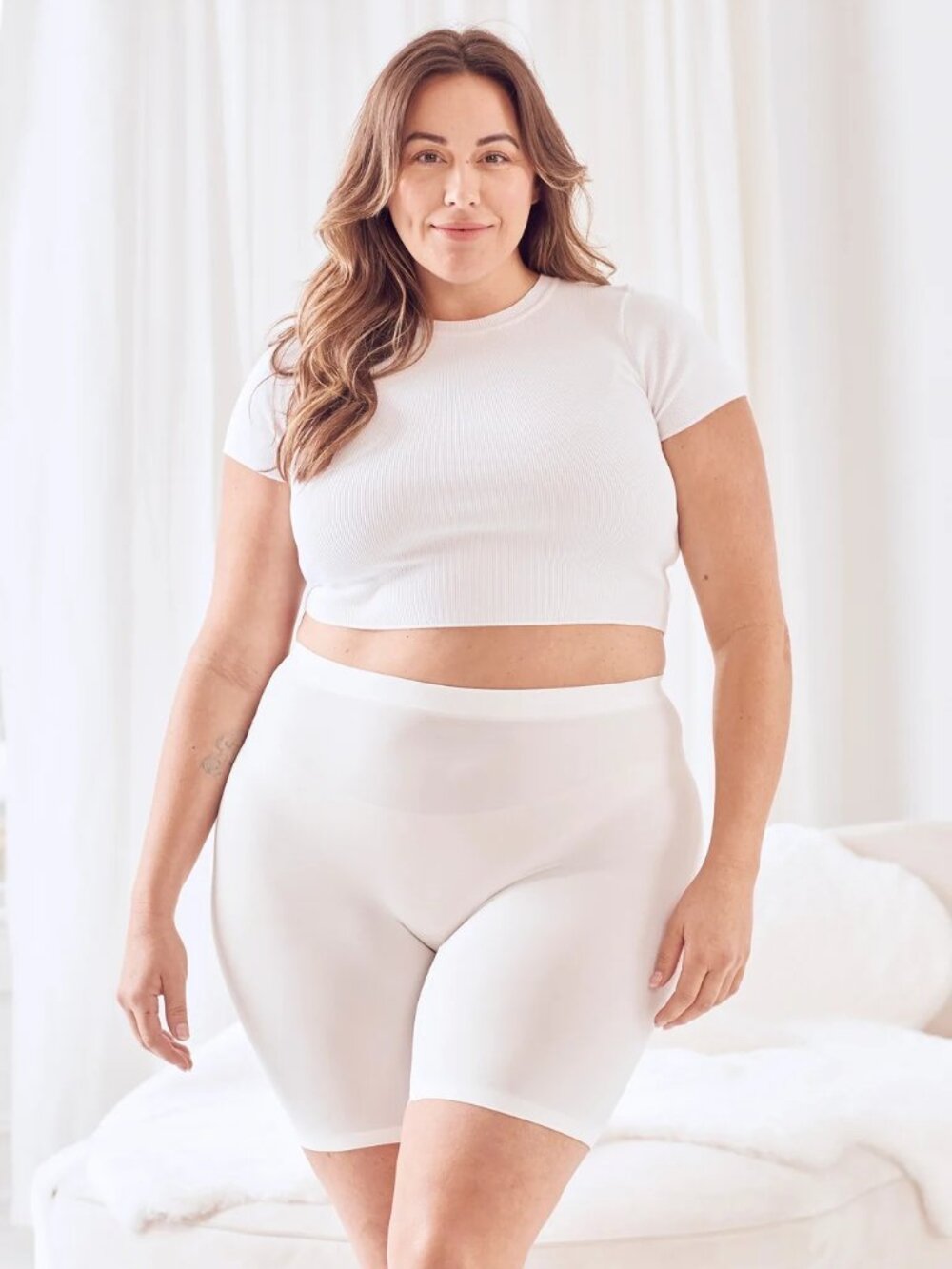 NEW The Thigh Society The WhispAir Cooling Anti-Chafe Slip Short Halo 9" M/L